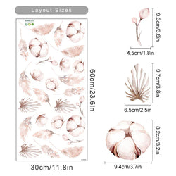 Boho Botanical Watercolor Wall Stickers Nursery Decor (ONLINE ORDER ONLY)