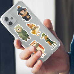50/100pcs Cute Cartoon Fairy Tale Animals Stickers Decals For Laptop Water Bottle Luggage Notebook Vinyl Waterproof Graffiti (ONLINE ORDER ONLY)