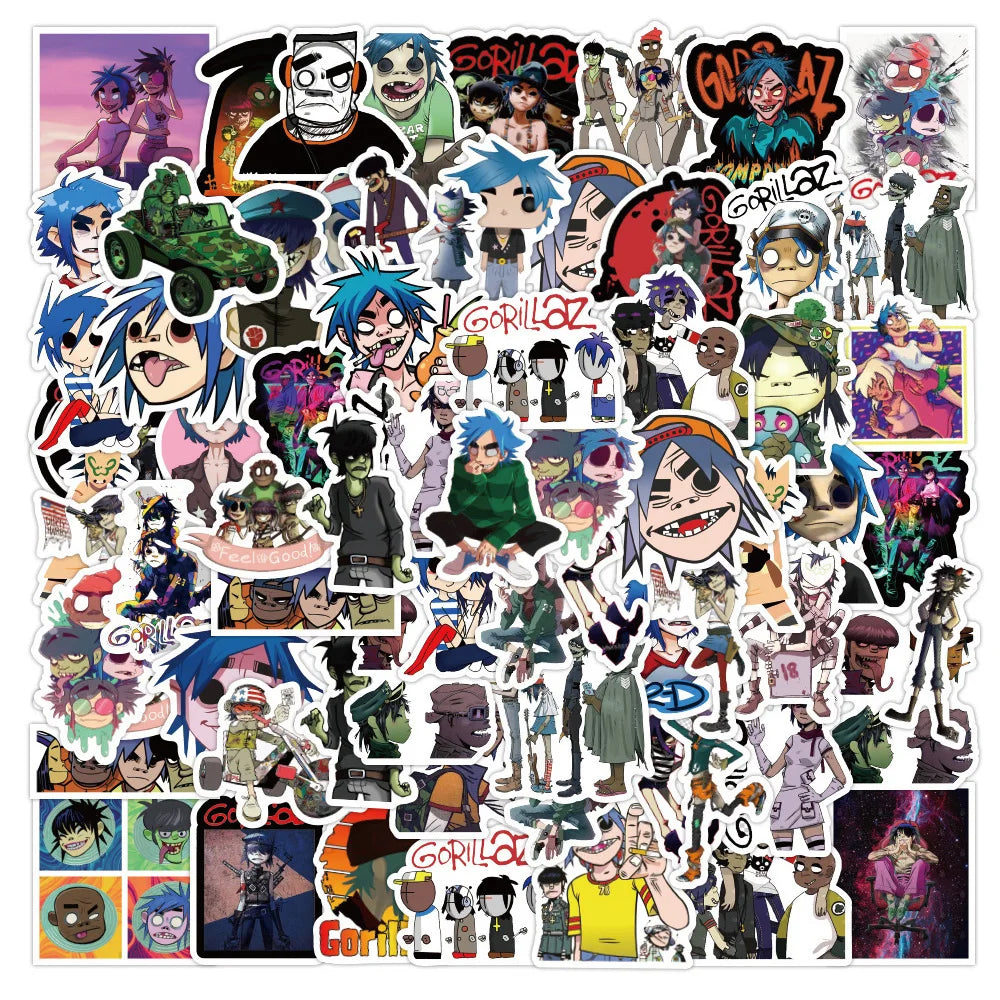 10/30/50pcs Gorillaz Band Sticker Packs (ONLINE ORDER ONLY)