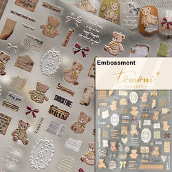 Cookies Chocolate Love Heart Flower Bowknot Rabbit Bunny Lace Bear Star Bouquet Rabbit Adhesive Nail Art Sticker Manicure Decal (ONLINE ORDER ONLY)