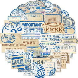 Travel Ticket Stub Cartoon Stickers for Suitcase, Skateboard, Laptop, Luggage, Phone (ONLINE ORDER ONLY)