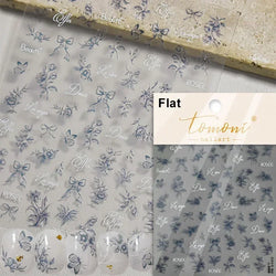 Dreamy Chic Butterfly Flower Bowknot Square Rhinestone Crystal 5D Self Adhesive Nail Art Stickers Fantasy Shiny Manicure Decals (ONLINE ORDER ONLY)