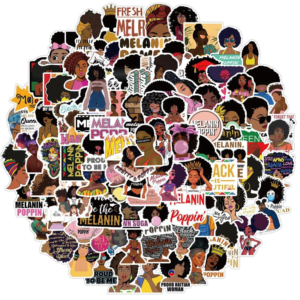 Singer and Rapper Melanin Sticker Packs (ONLINE ORDER ONLY)