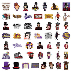 10/30/50PCS The Chocolate Factory Stickers Funny Cartoon Stciekrs Graffiti DIY Scrapbook Luggage Laptop Phone Car Bike Decals (ONLINE ORDER ONLY)
