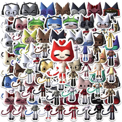 52PCS Toro Inoue Cat Stickers Vinyl Decals Waterproof for Bike Suitcase Guitar Laptop (Online Order Only)