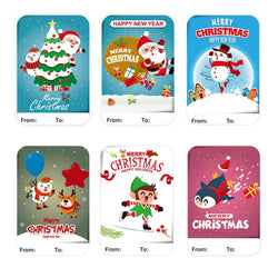 50-250Pcs Santa Claus Christmas Gift Decoration Sticker Packaging Stationery Sticker Happy Holidays Decoration Seal Label (ONLINE ORDER ONLY)
