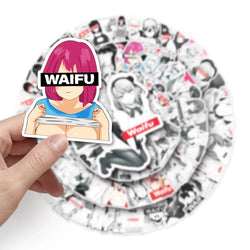 50/100Pcs Sexy Girl Hentai Waifu Bunny Girl Anime Sticker Bicycle Guitar Suitcase Notebook Motorcycle Graffiti Stickers Gift (ONLINE ORDER ONLY)