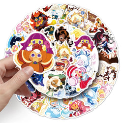 10/30/50PCS Cookie Run Kingdom Stickers Toys Skateboard Guitar Computer Skateboard Cup Desk Cartoon Cute Creative Graffiti Toy (ONLINE ORDER ONLY)