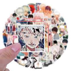 50pcs The Summer Hikari Died Stickers Cool Yoshiki Hikaru Sticker Laptop Bike Skateboard Suitcase Bike Aesthetics Decals (ONLINE ORDER ONLY)