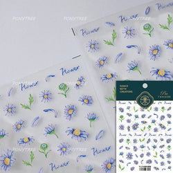 Cute Bee Honey Jar Daisy Flowers Gather Honey Pot Love Heart Green Leaves Reliefs Self Adhesive Nail Art Stickers Manicure Decal (ONLINE ORDER ONLY)