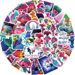 50pcs Retro Magic Genie Stickers For DIY Suitcase Water Bottle Phone Laptop Guitar Car Motorcycle Skateboard Vintage Sticker (Online Order Only)