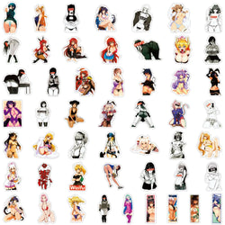 50/100Pcs Sexy Girl Hentai Waifu Bunny Girl Anime Sticker Bicycle Guitar Suitcase Notebook Motorcycle Graffiti Stickers Gift (ONLINE ORDER ONLY)