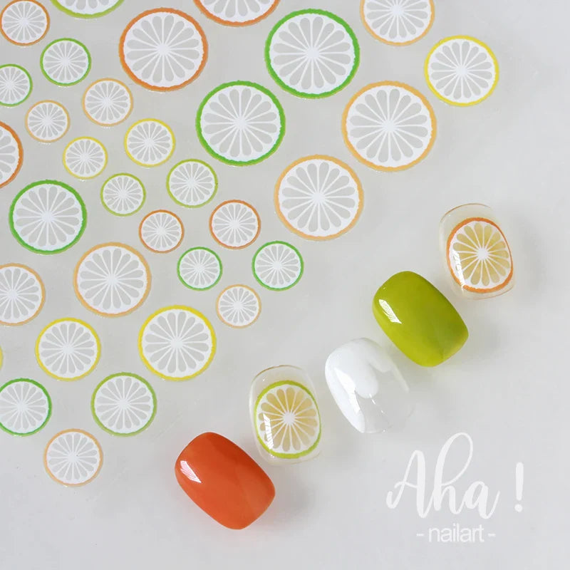 Japanese Style Little Daisy 3D Nail Stickers Summer White Florals Petals Flowers Back Glue Decals Cute Five Petals Manicure Tips (ONLINE ORDER ONLY)