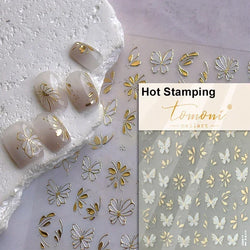 Dreamy Chic Butterfly Flower Bowknot Square Rhinestone Crystal 5D Self Adhesive Nail Art Stickers Fantasy Shiny Manicure Decals (ONLINE ORDER ONLY)