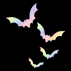 Spooky Bats for Car Sticker Decoration Nterior Rearview Mirror Halloween Stickers Waterproof Interior Accessories Vinyl Decals (ONLINE ORDER ONLY)