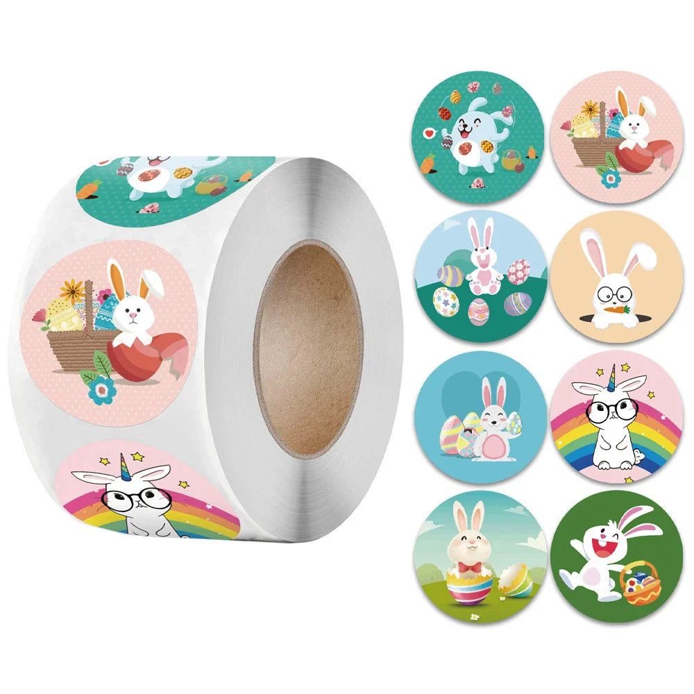 500pcs/roll Animals Stationery Labels Cute Reward Stickers For Kids Children Kindergarten School Students Games Toy (ONLINE ORDER ONLY)