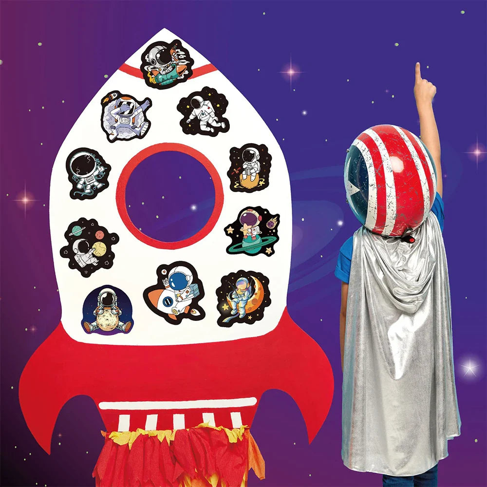 10/30/50/100pcs Funny Cartoon Cute Out Space Astronaut Stickers Laptop Notebook Phone Guitar Aesthetic Sticker Decal Kids Toy (ONLINE ORDER ONLY)