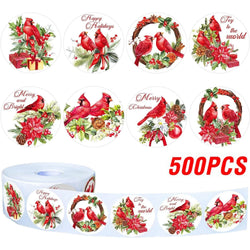 100-500Pcs Christmas Stickers Xmas Labels Stickers Decor Merry Christmas Decorations For Home New Year Gift Stationery stickers (Online Order Only)