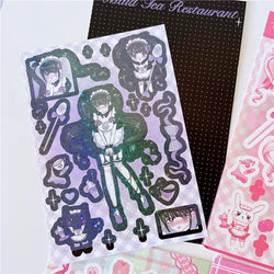 Original Cute Sweet Maid Anime Series Sticker Scrapbooking DIY Album Decoration Sticker Aesthetic Personalized Kawaii Stationery (ONLINE ORDER ONLY)