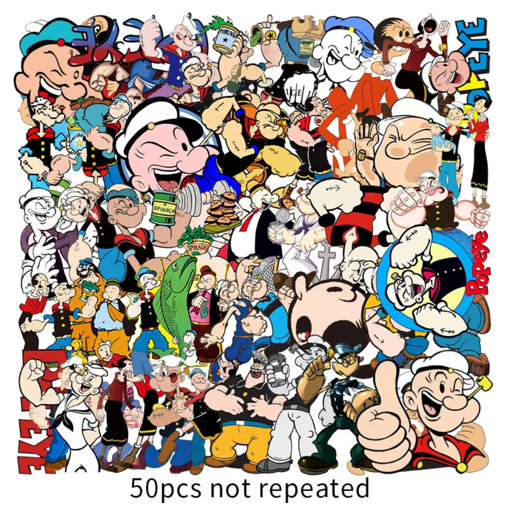 10/50Pcs Cartoon Sailor Stickers Waterproof Decal Laptop Motorcycle Luggage Snowboard Fridge Phone Car Sticker 2023 (ONLINE ORDER ONLY)