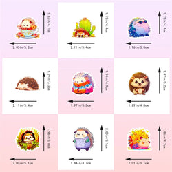 10/30/50PCS Cute Cartoon Hedgehog PVC Sticker Aesthetic Children's Decoration Scrapbooking Stationery School Supplies for Kids (ONLINE ORDER ONLY)