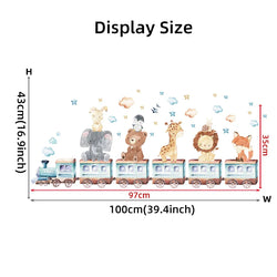 Watercolor Cartoon Animals Wall Stickers (ONLINE ORDER ONLY)