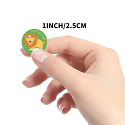 100-500PCS Reward Motivational Stickers Cartoon Animal Kids Toy Circus Elephant Lion Monkey Dolphin Stickers For Children Gifts (ONLINE ORDER ONLY)