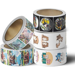 500pcs/roll Animals Stationery Labels Cute Reward Stickers For Kids Children Kindergarten School Students Games Toy (ONLINE ORDER ONLY)