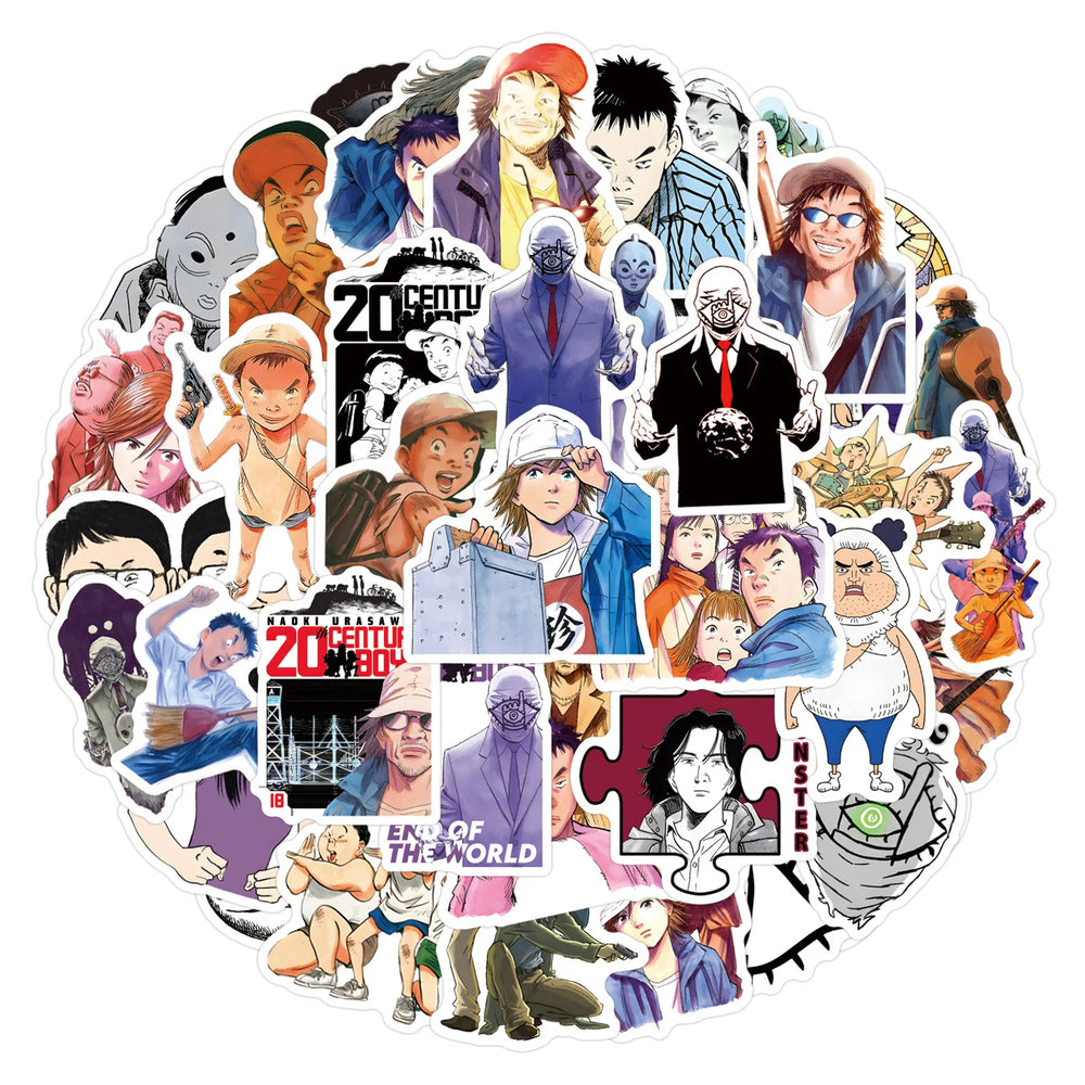 20th Century Boys Anime Stickers Waterproof Laptop Phone Luggage Car Bike Decals (Online Order Only)