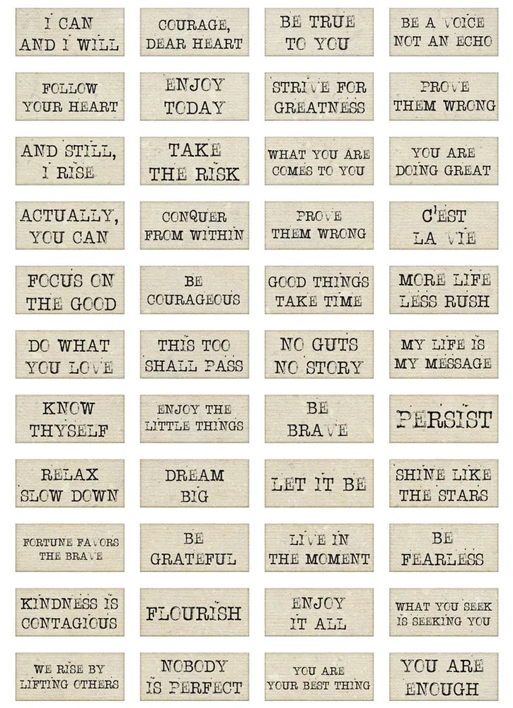 Vintage Scrapbooking Stickers: Journal, Planner, DIY Craft, Photo Album Labels (Online Order Only)