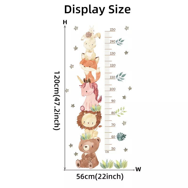 Watercolor Cartoon Animals Wall Stickers (ONLINE ORDER ONLY)