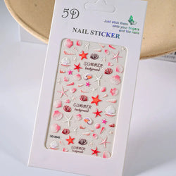 1Pc Summer Nail Art Sticker Lemon Nail Decal Nail Art Supplies Cute Fruit Strawberry Cherry Watermelon Avocado Lemon Nail Design (ONLINE ORDER ONLY)