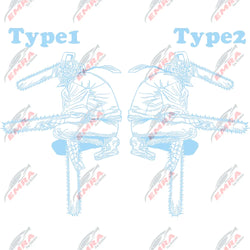 1PCS Chainsaw Man Stickers Anime Car Stickers For Door Hood Decoration External Accessories Die Cutting Waterproof Vinyl Decals (ONLINE ORDER ONLY)