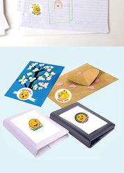 Smile Face Sticker Kids Reward Sticker Yellow Dots Labels Happy Animal  Sticker Kids Toys School Teacher Student Stationery (ONLINE ORDER ONLY)