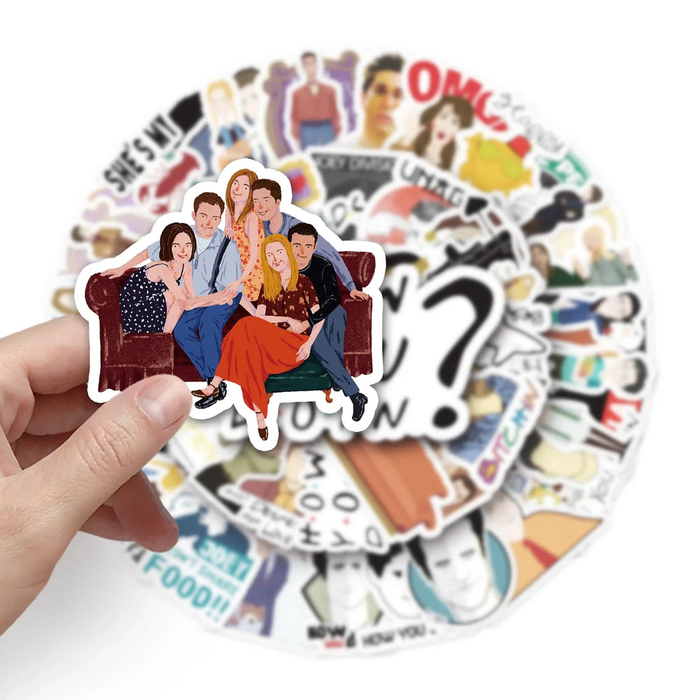 50Pcs Cartoon Waterproof Vinyl Stickers for Skateboard Snowboard (Online Order Only)