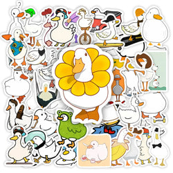 Funny Cartoon Goose duck Stickers DIY Toy Gift  Decorative Graffiti Decal for Phone Luggage Laptop Bottles Scrapbook Waterproof (ONLINE ORDER ONLY)