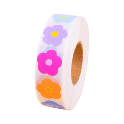 1000pcs/roll Colorful Flower Reward Sticker 15mm Cartoon Teacher Reward Stickers Scrapbooking for Kids Classroom Homework Tests (ONLINE ORDER ONLY)