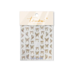 Cute Jelly Bowknot Butterfly Chic Animals Ribbon Tie Shine 3D Fantasy Nail Art Decorations Stickers DIY Dreamy Manicure Decals (Online Order Only)