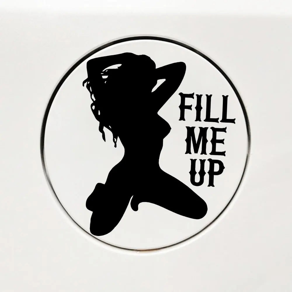 Funny Fuel Tank Cap Sticker for Car Decoration Sexy Beauty Exterior Accessories Stickers High Quality Waterproof Vinyl Decals (ONLINE ORDER ONLY)