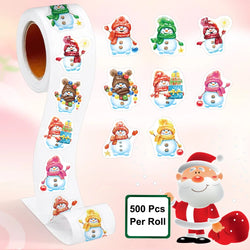 100-500pcs Christmas Theme Seal Labels Stickers Merry Christmas Stickers For DIY Gift Baking Package Envelope Stationery Lables (ONLINE ORDER ONLY)
