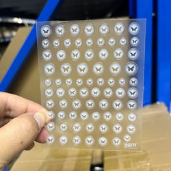 6Pcs 5D Heart Nail Stickers Self-Adhesive Frosted Design DIY Manicure Decors for Women Frosted Nail Decals %Valentine's Day #NK* (ONLINE ORDER ONLY)