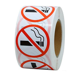 500pcs/roll Danger Sticker Art Paper Funny No Smoking Warning Decal Wholesale Superior Quality (Online Order Only)