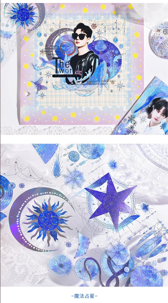3Pcs Jellyfish Rose Butterfly Laser Sticker DIY Scrapbooking Happy Planning Photo Album Deco Stickers Art Kawaii Stationery (ONLINE ORDER ONLY)