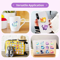 10/30/50PCS Cute Dream Star Cat Sticky PVC Sticker Aesthetic Stationery DIY Decoration Scrapbooking School Supplies for Kids (ONLINE ORDER ONLY)