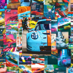 10/30/50pcs Vintage JDM Retrofit Racing Car Graffiti Stickers Poster Car Skateboard Laptop Motorcycle Waterproof Sticker Kid Toy (ONLINE ORDER ONLY)