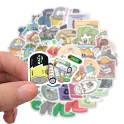 54Pcs Office Trashcan Sign Sorting Label Stickers Recycling Garbage Classification Stickers Logo Pvc Garbage Sorting Decals (ONLINE ORDER ONLY)