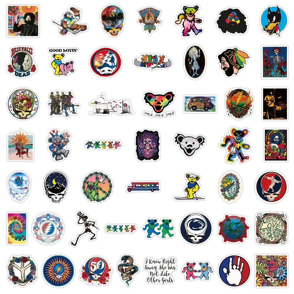 10/30/50pcs Grateful Dead Stickers Packs (ONLINE ORDER ONLY)