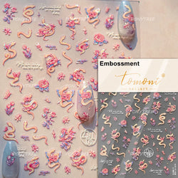 2025 God of Wealth Goldfish Koi Fish Lucky Cat Yuanbao Red Element Adhesive Nail Art Stickers Festival Atmosphere Manicure Decal (Online Order Only)