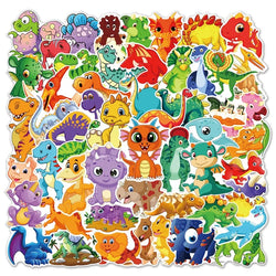 10/30/60PCS Cartoon Dinosaur Sticker Aesthetic PVC Children's Korean Stationery School Supplies Decoration Scrapbooking for Kids (ONLINE ORDER ONLY)