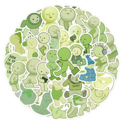 10/30/55PCS Smiski Stickers Cute Cartoon Image Decals Kids Toys Graffiti DIY Laptop Phone Guitar Car Bike Skateboard Decoration (ONLINE ORDER ONLY)